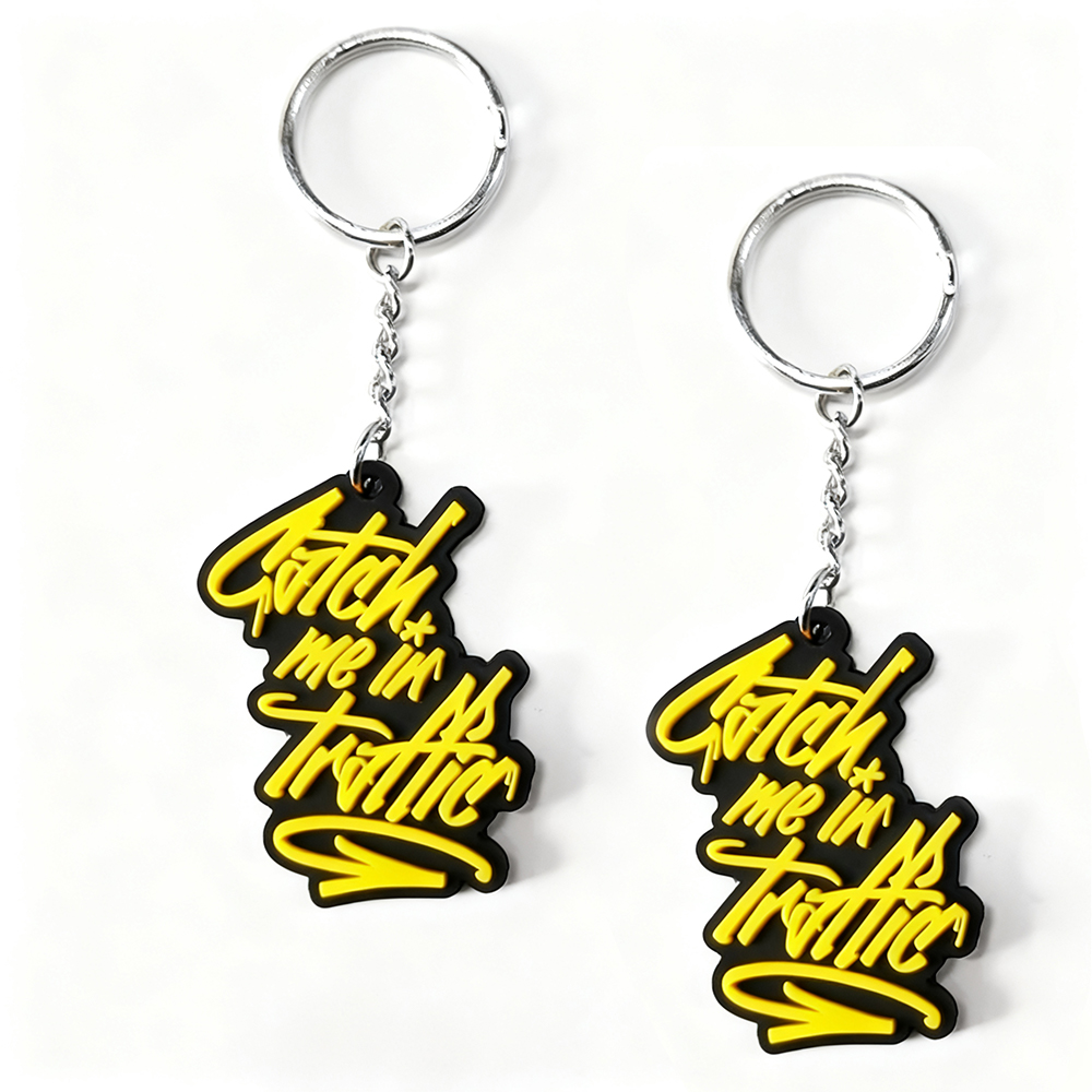 Custom 2d Soft Pvc Keychain Key Chain logo Soft Rubber Keychains Silicone Keyring Rubber Personalized 3d Customized KEY CHAIN