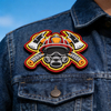 Custom Firefighter 3D PVC Rubber Patch High Detail Firefighter Badge Soft Rubber Patch for Apparel Equipment Accessories