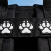 Dog Paw 3D Rubber Patch Custom PVC Dog Paw Emblem Soft Durable Raised Design for Bags Jackets Hats Accessories