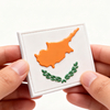PVC Patch Morale Patch Cyprus Flag Custom Soft Rubber Cyprus Emblem Durable PVC Badge for Clothing Bags Outdoor Gear