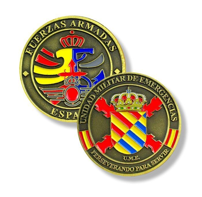 Spain Military Police Unit Challenge Coin Custom 3D Metal Coin for Official Commemoration