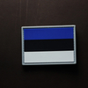 Estonia Flag PVC Patch Morale Patch Custom Soft Rubber Estonia National Flag Patch with Hook and Loop for Gear Bags Hats