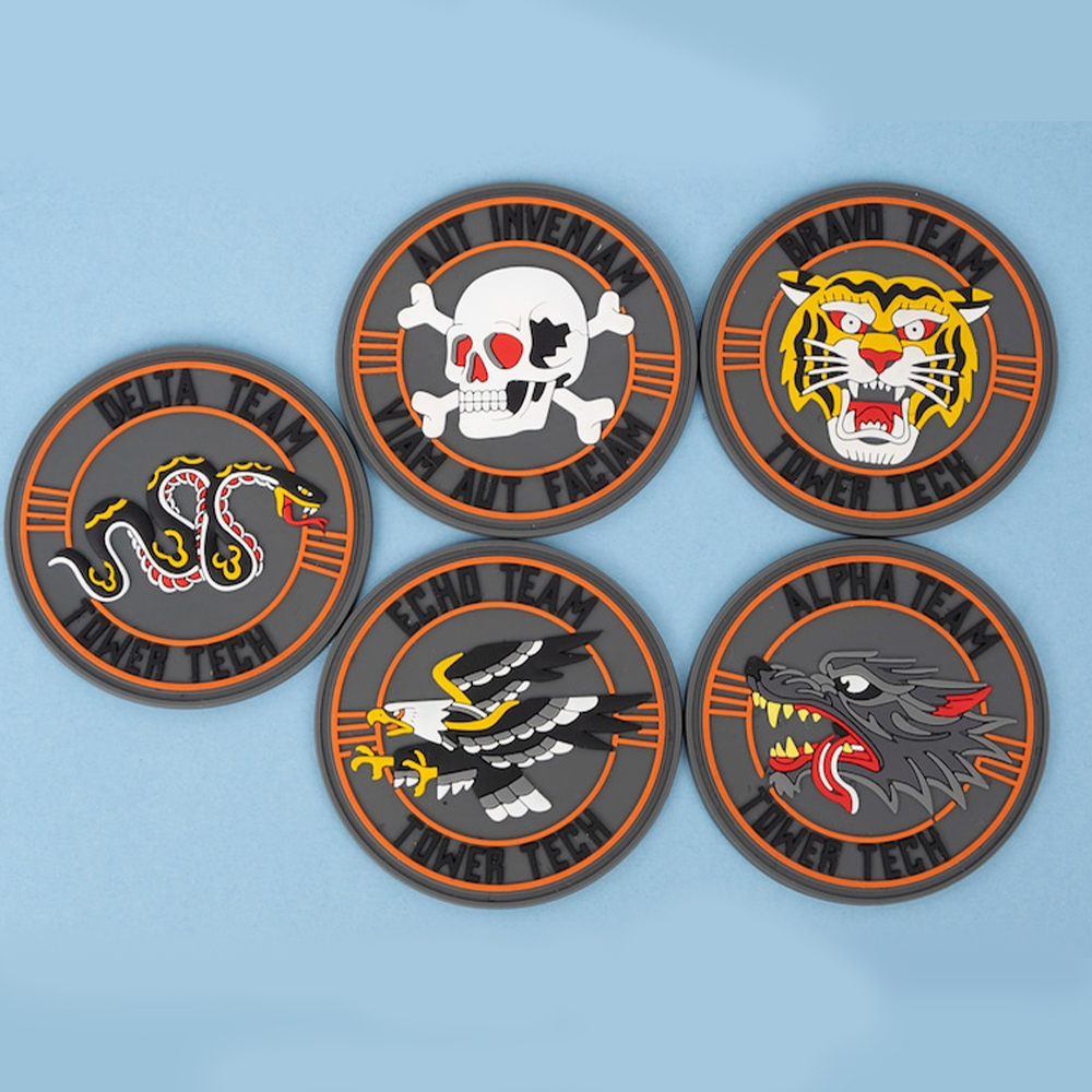 Quality Custom 3D Pvc Rubber Patch Silicone Patch for Clothing Pvc Patch