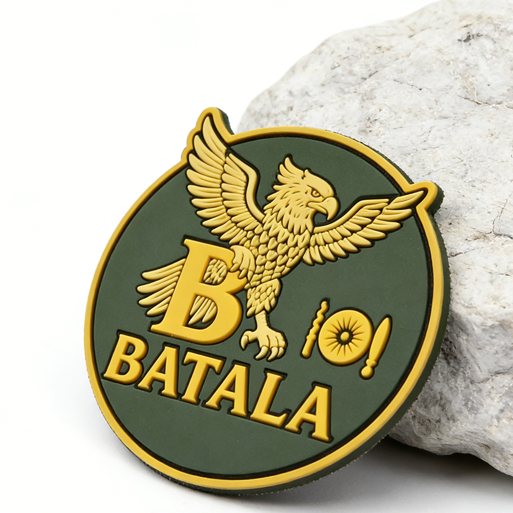 Custom Wholesale Philippines Eagle Symbol BATALA Design Round PVC Tactical Patch Factory Manufacturer for Gear and Equipment