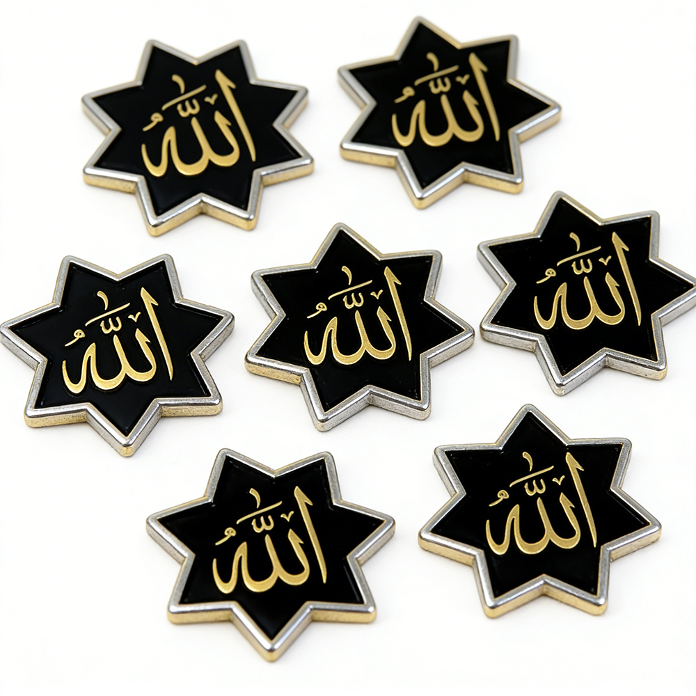 Personalised Arabic Islam Islamism Islamic Eid Al Fitr Eid Mubarak Mosque Muslim Enamel Pin Lapel Pins Badges Brooches Custom Eid Lapel Pins