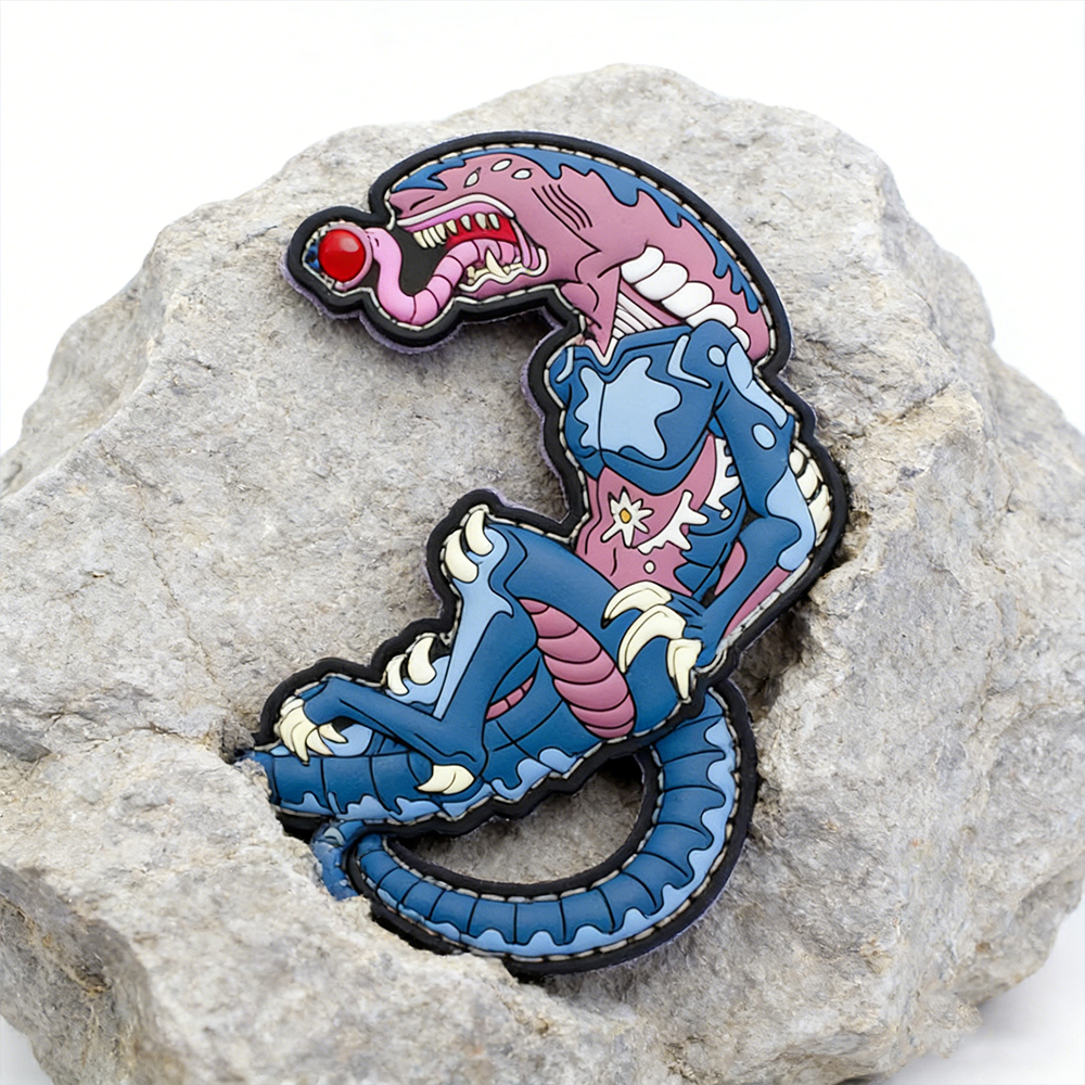 US Space Collectible PVC Morale Patches Custom Soft Rubber Hook and Loop Space Theme Emblems for Gear Bags and Apparel