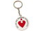 Metal Art Craft Heart Key chain