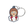 Factory Direct Customized Ready to Ship Wholesale Skeleton Key Ring 2D Rubber Key Chain Halloween Horror Movie Soft PVC Keychain