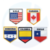 Iron On Patches Embroidery National Flag Embroidery