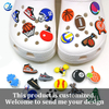 Custom Shoe Charms Designers Pvc Logo Shoe Charms Packs For Clogs