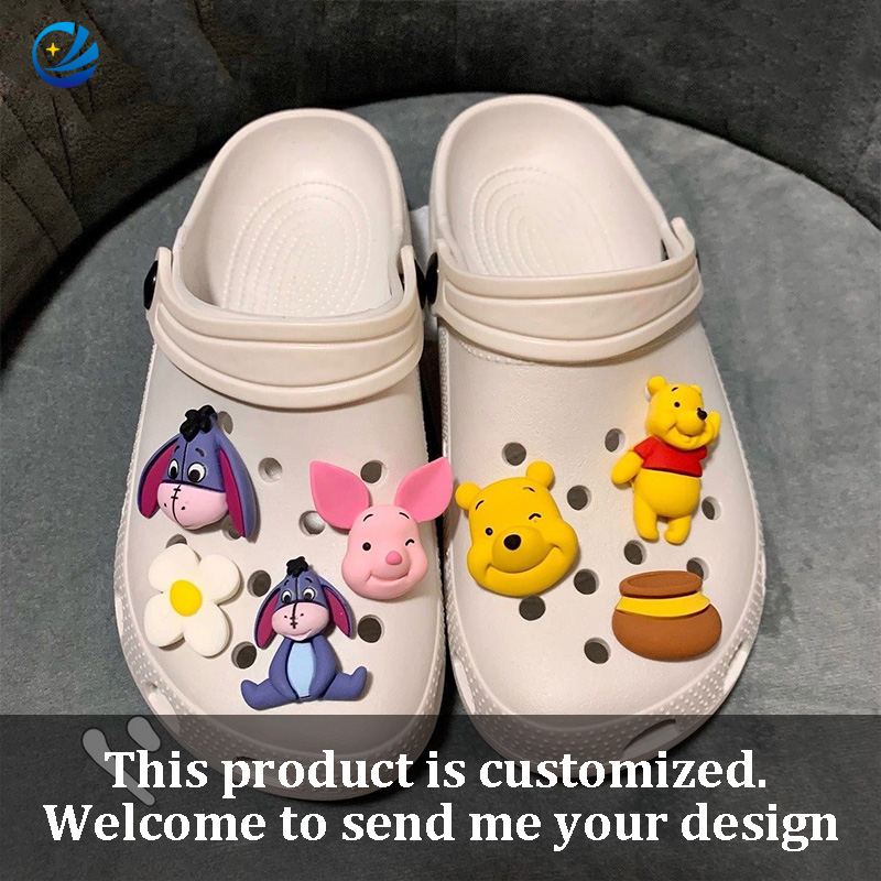 Custom Logo Wholesale Designer Charm Clogs Shoe Charms