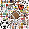 New Wholesale Pvc Custom Clog christian cat dad cow cartoon baseball sports butterfly basketball soccer football shoe charms