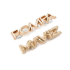 Newest Design Custom Garment Metal Brand Logo Metal Clothing Labels Decorative Bag Metal Tag Label