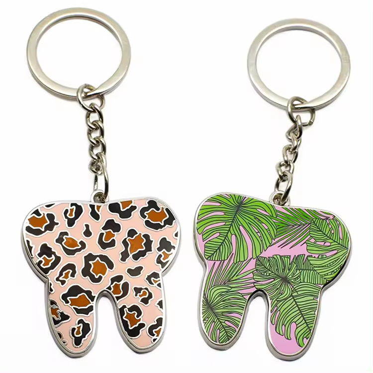 Custom Metal Keychain Manufacturers Die Stamped Metal Keychains 3D Logo Key Chain