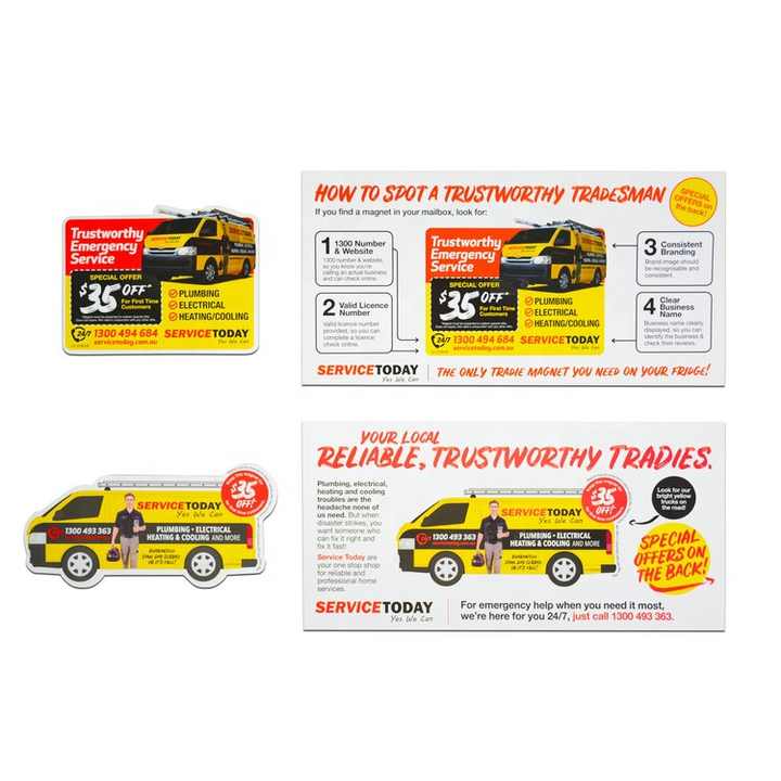 Custom Advertisement Magnet Promotional Gifts Business Card Paper Fridge Magnet with DL layer