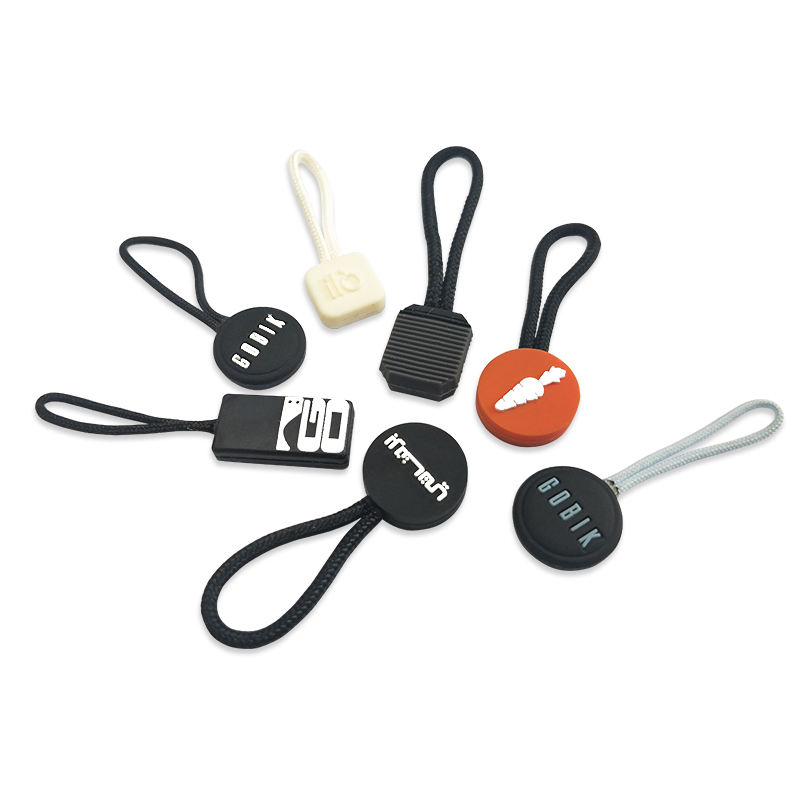 Custom Own Logo Design Soft Pvc Zipper Puller