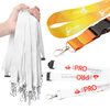 Promotional Phone Id Card Keychain Printed Nylon Neck Strap Ribbon Anime Wrist Strap Polyester Lanyard With Logo Custom Lanyard