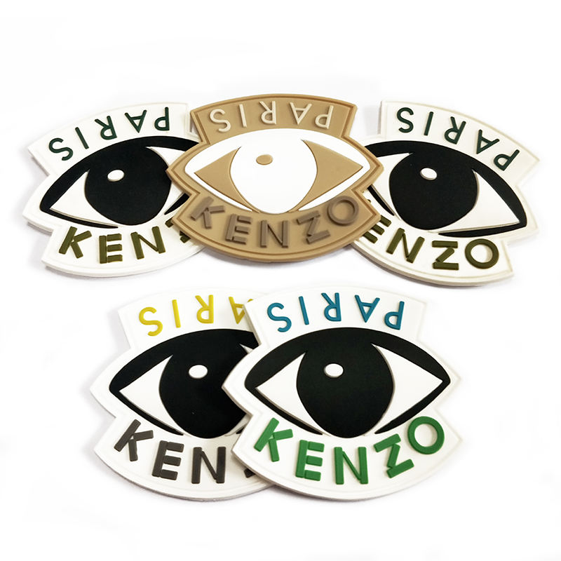 Custom Glow in The Dark Patch Pvc 3d Labels for Clothing