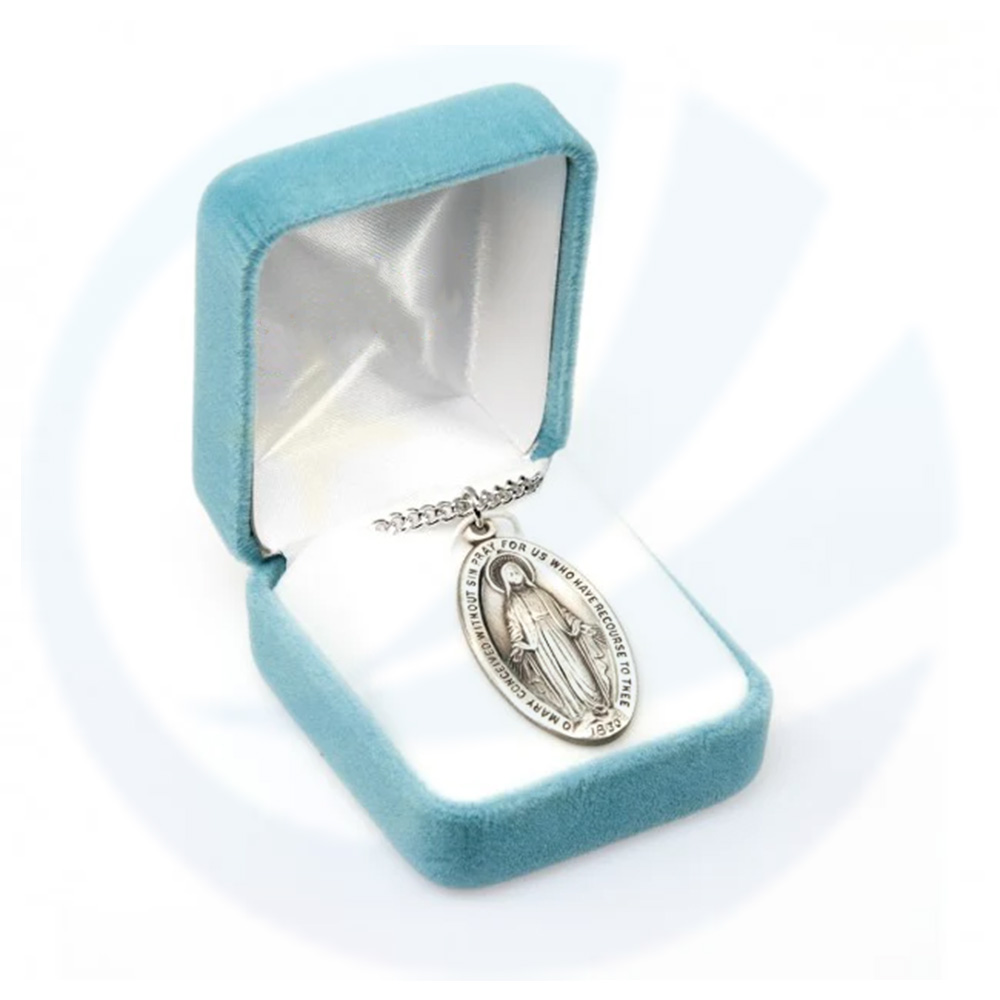 Sterling Silver Oval Miraculous Medal