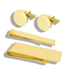 Manufacture Metal Blank Soft Enamel Diamond Suit Shirt Engraved Logo Tie Clips Men Cuff Links With Box Packaging Custom Cufflink