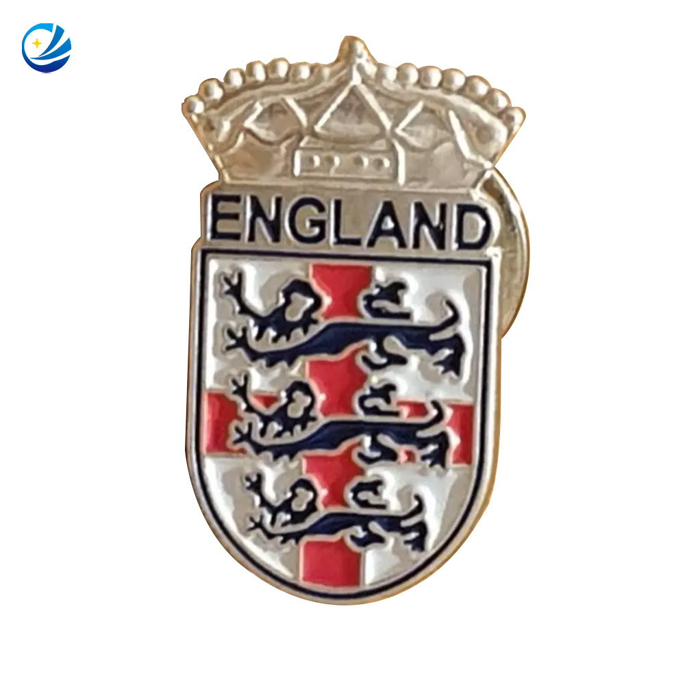 England Three Lions Badge Lapel Pins