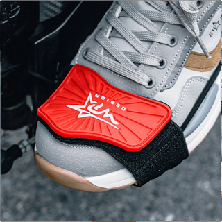 PVC Rubber Motorcycle Shifter Shoe Protector with Custom Pattern for Riding Clubs and Brands