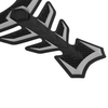 Custom Logo Color Motorcycle Sport Bike Gas Tank Pad Cover Decal Protector Sticker Black-Gray