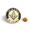 High Quality Free Design Custom Freemason Irregularly Masonic Shaped Soft Enamel Lapel Pins for Sale
