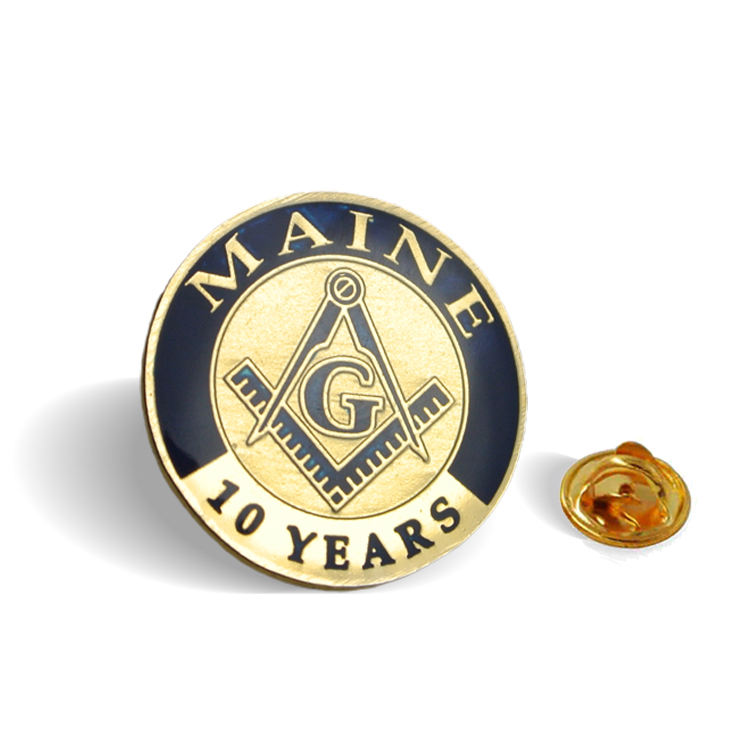 High Quality Free Design Custom Freemason Irregularly Masonic Shaped Soft Enamel Lapel Pins for Sale