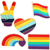 Pin Manufacturer Rainbow Enamel Pin Lapel Wholesale Lgbt Gay Pride Rainbow Lapel Pin