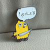 Custom Enamel Badge Metal Crafts Creative Phone Stickers Cartoon Badge Custom Lapel Pin Cute Hard