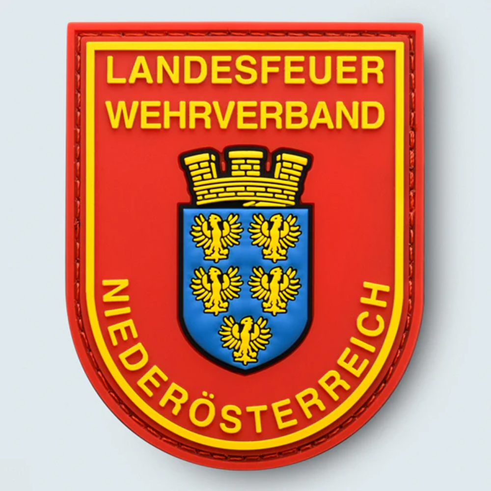 Custom Pvc Patch Germany Firefighter 3d Embossed Logo Rubber Label by Provided Artwork Pvc Patch