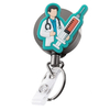 Medical Retractable Pull Badge Reel ID Lanyard Name Tag Card Badge Holder Reels Doctor Nurse Supplies Credential Holder 3D PVC