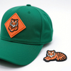Custom Heat Press Pvc Rubber Logo trucker hat patches stick on Custom Logo Pvc Silicone tiger Iron on Patches