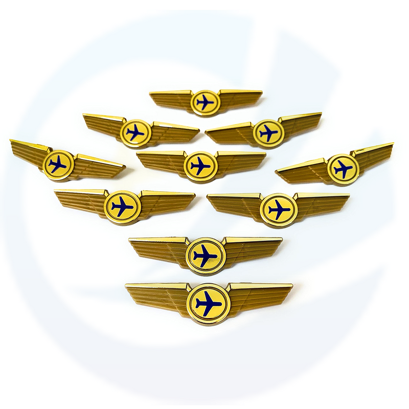 Kids Airplane Pilot Wings Plastic Pins Pinbacks Badges