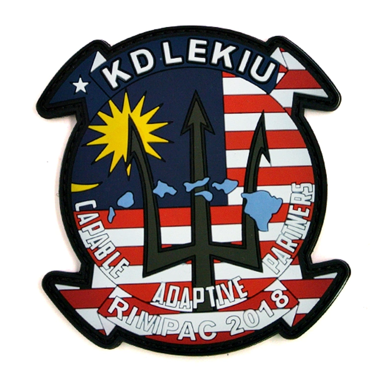 Factory Custom Round Soft PVC Patch Customized Tactical Patches