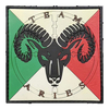 Custom Italian Morale Patch 3D Logo Sew on Garment Plastic Soft PVC Silicon Rubber Label Patches