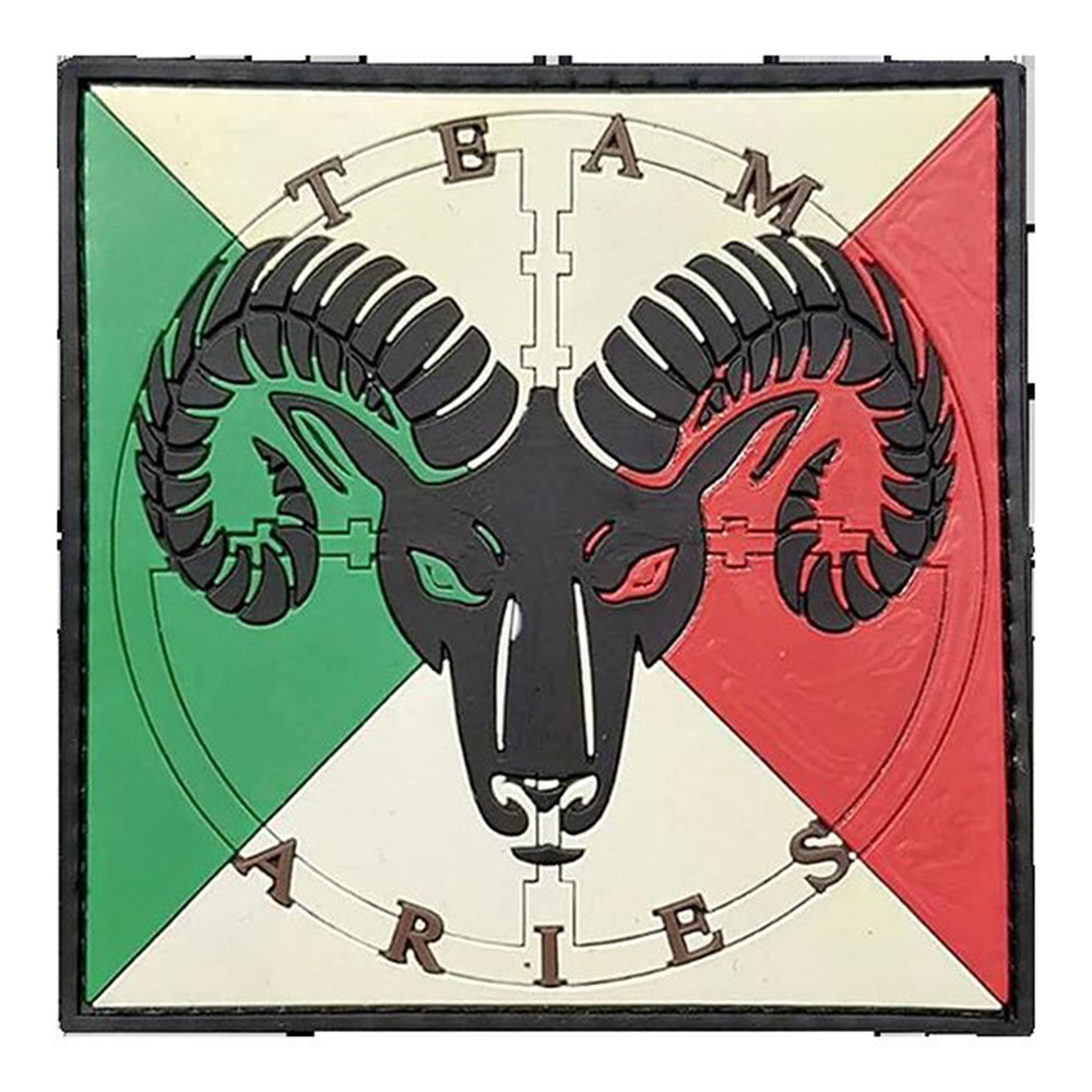 Custom Italian Morale Patch 3D Logo Sew on Garment Plastic Soft PVC Silicon Rubber Label Patches