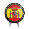 Factory Customized 3D Enamel Spain Spanish Bullfighting Flag Map Commemorative Challenge Coin Custom Challenge Coins Spain