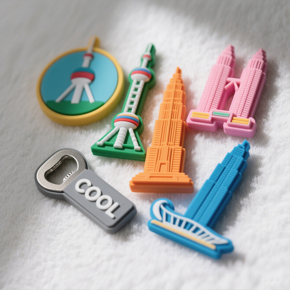 Custom Promotional 3D Silicone Souvenir Sublimation Fridge Magnets Country City Tourist Resin Refrigerator Magnet