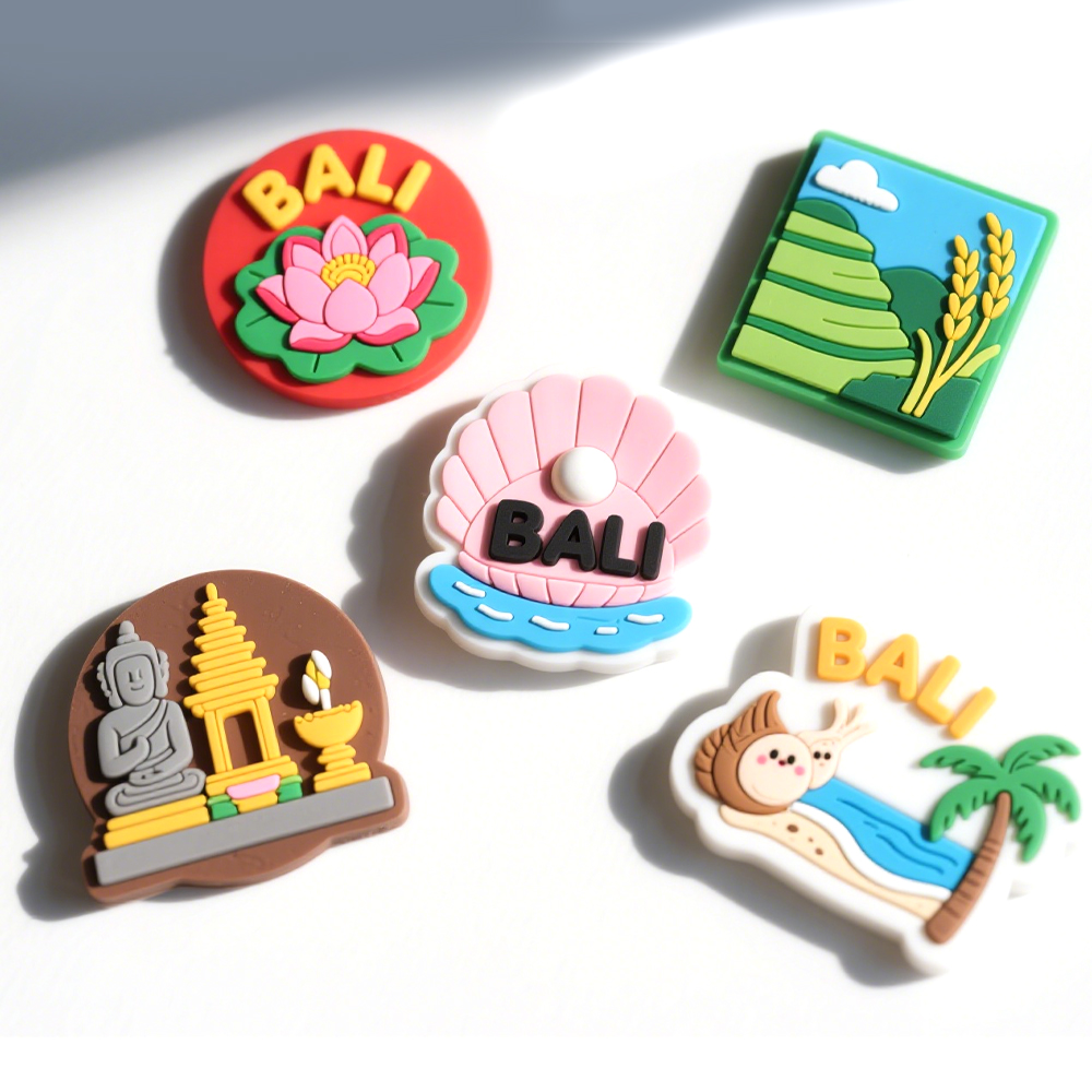 Manufacturers Custom Promotional Cartoon Logo Design Refrigerator Magnet 2D 3D Rubber Pvc Soft Fridge Magnet for Souvenir