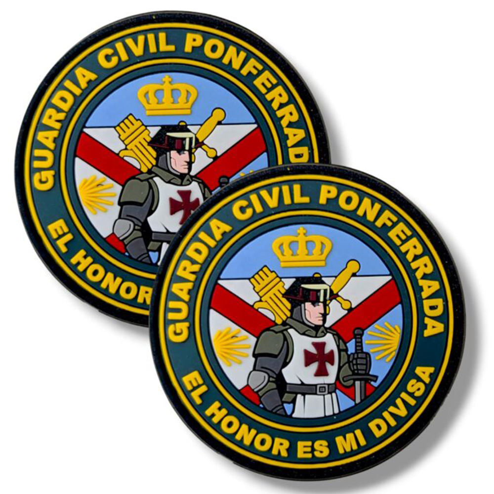Factory Supply Low Price Spain 3D Debossed Rubber Silicone Patches Custom Sew On Soft PVC Patches for Clothing Bags Hats
