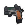 Gun Shape PVC Tactical Gun logo Fastener Hook Patch Combat Rubber Patches Badges for Clothing Bag Backpack