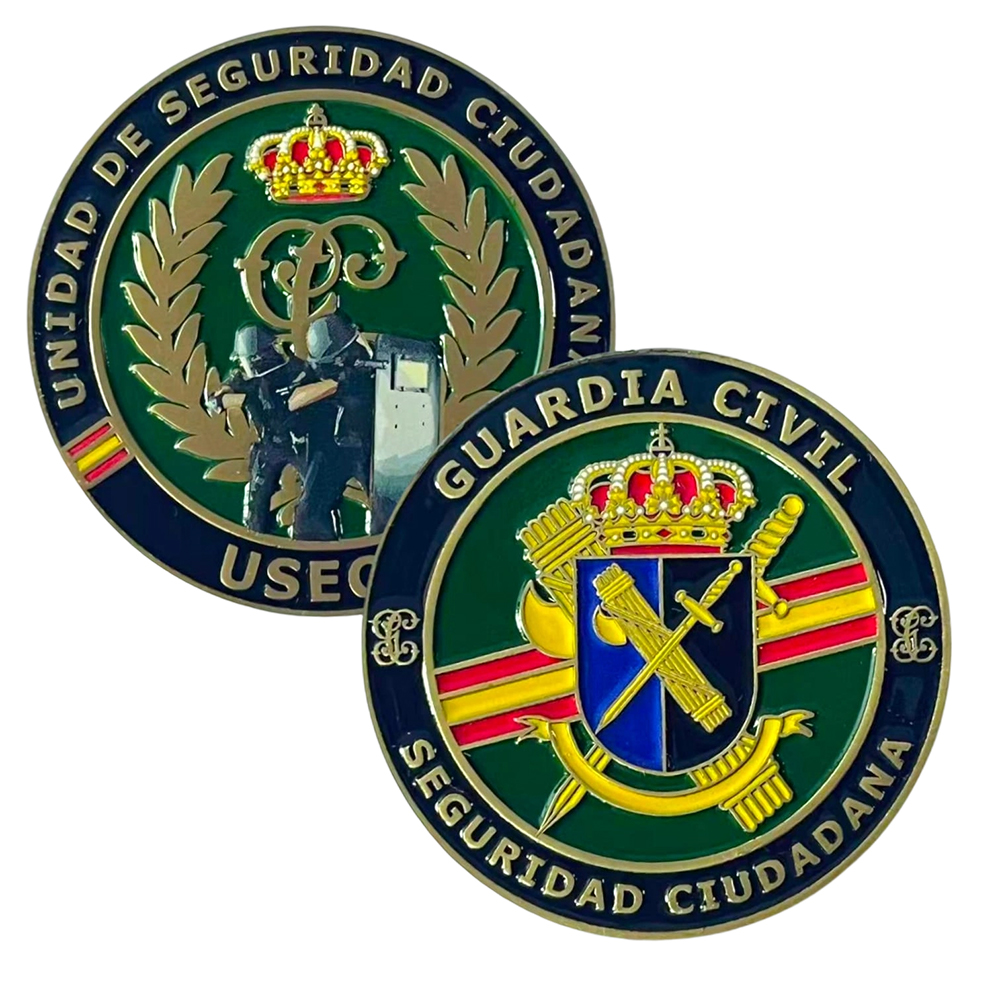 Factory Wholesale Custom Design Your Own Metal Soft Hard Enamel Naval Station Rota Tactical Leadership Program Tlp Spain Challenge Coins