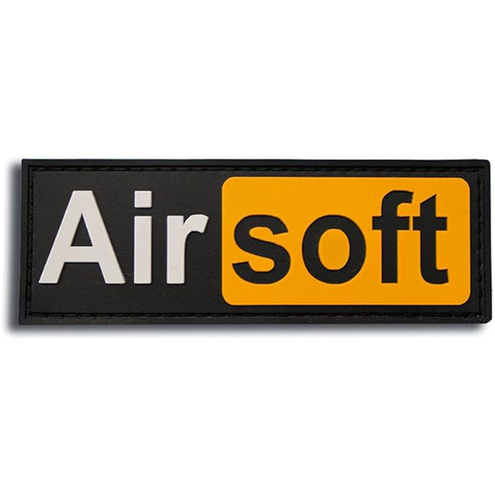 Airsoft Hub PVC Morale Patch Funny Morale Tactical Patch Silicone logo PVC Rubber Patch Morale Tactical Badge Custom 3D Velcro/hook Ring