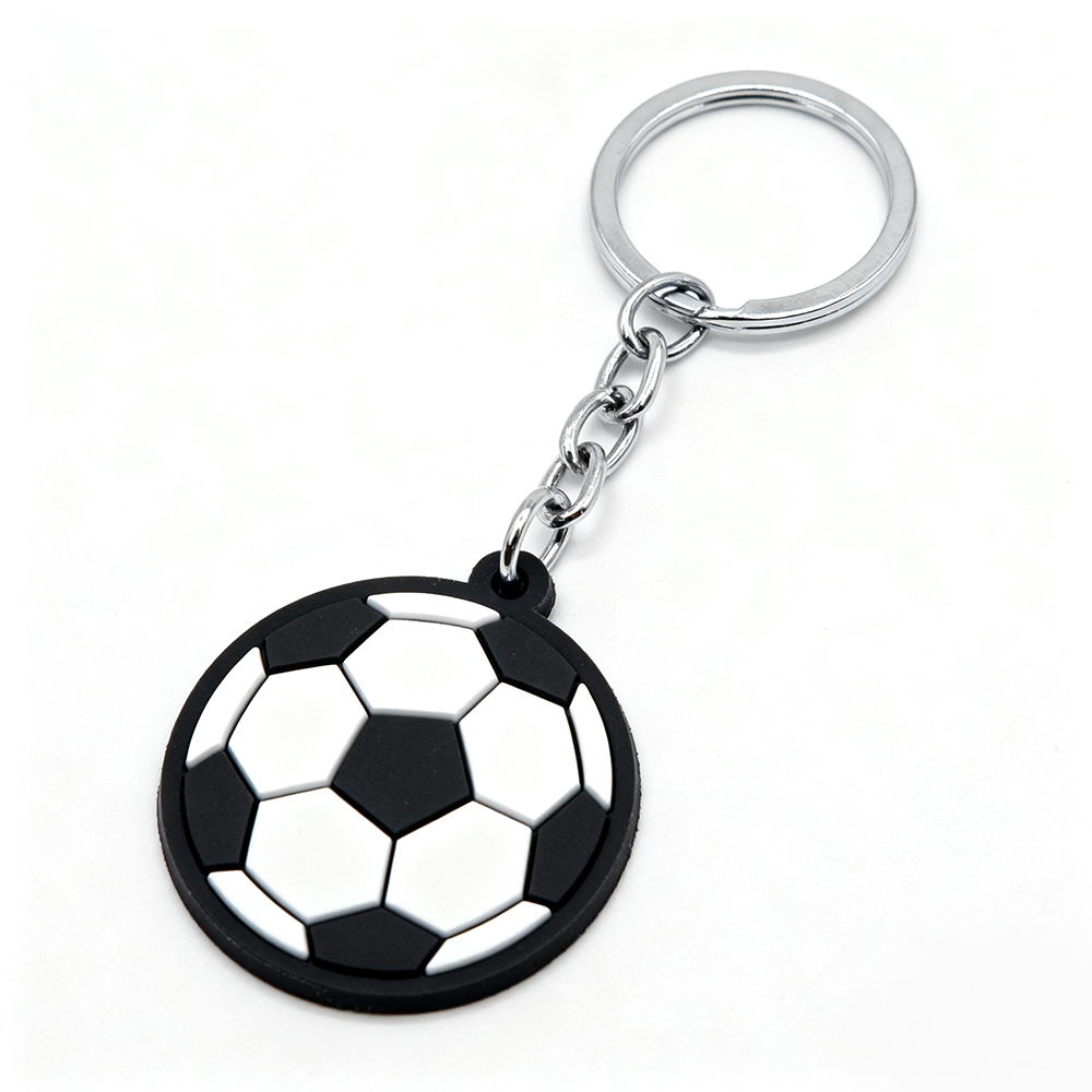 Personalized Soft PVC Anime Key Chain 3D Silicone Rubber PVC Football Keychain for Promotion Gift Key Chain