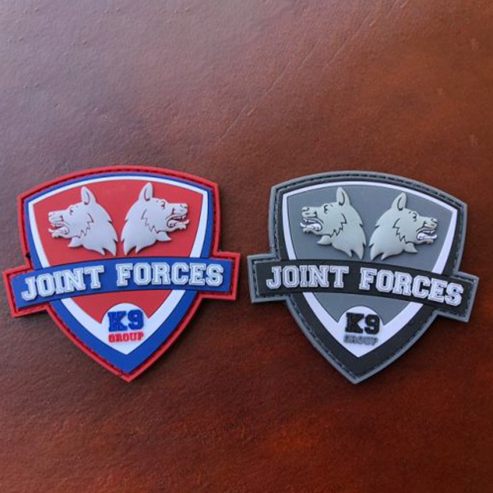 PVC Patches Custom Canada Tactical 3D/2D Rubber Debossed Design Garment Soft Silicone Rubber Label Flag K9 Patches for Clothing