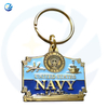 Navy Metal Keychain