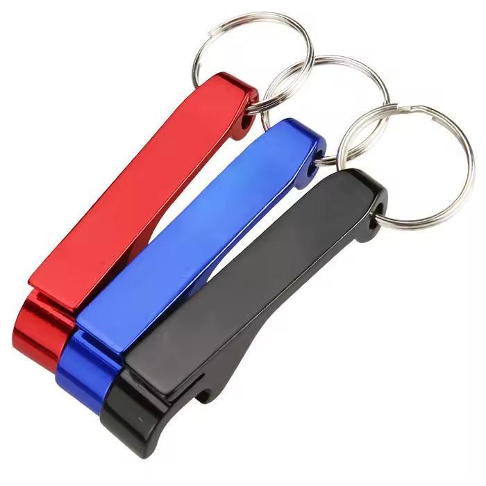 Mini Portable Pocket Metal Bar Tools Bottle Opener Aluminum Key Ring Keychain Beer Bottle Opener