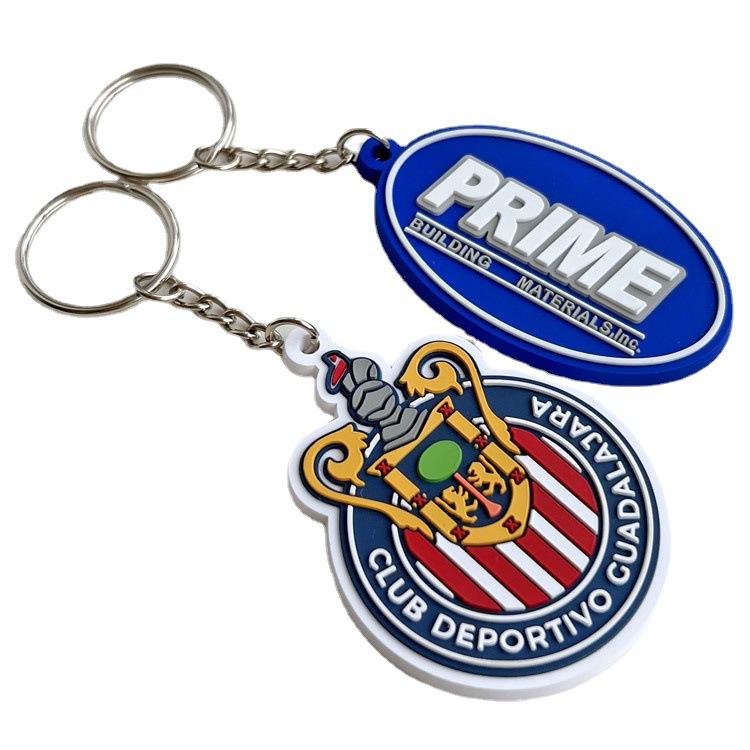 custom 2D design letter shape keyring
